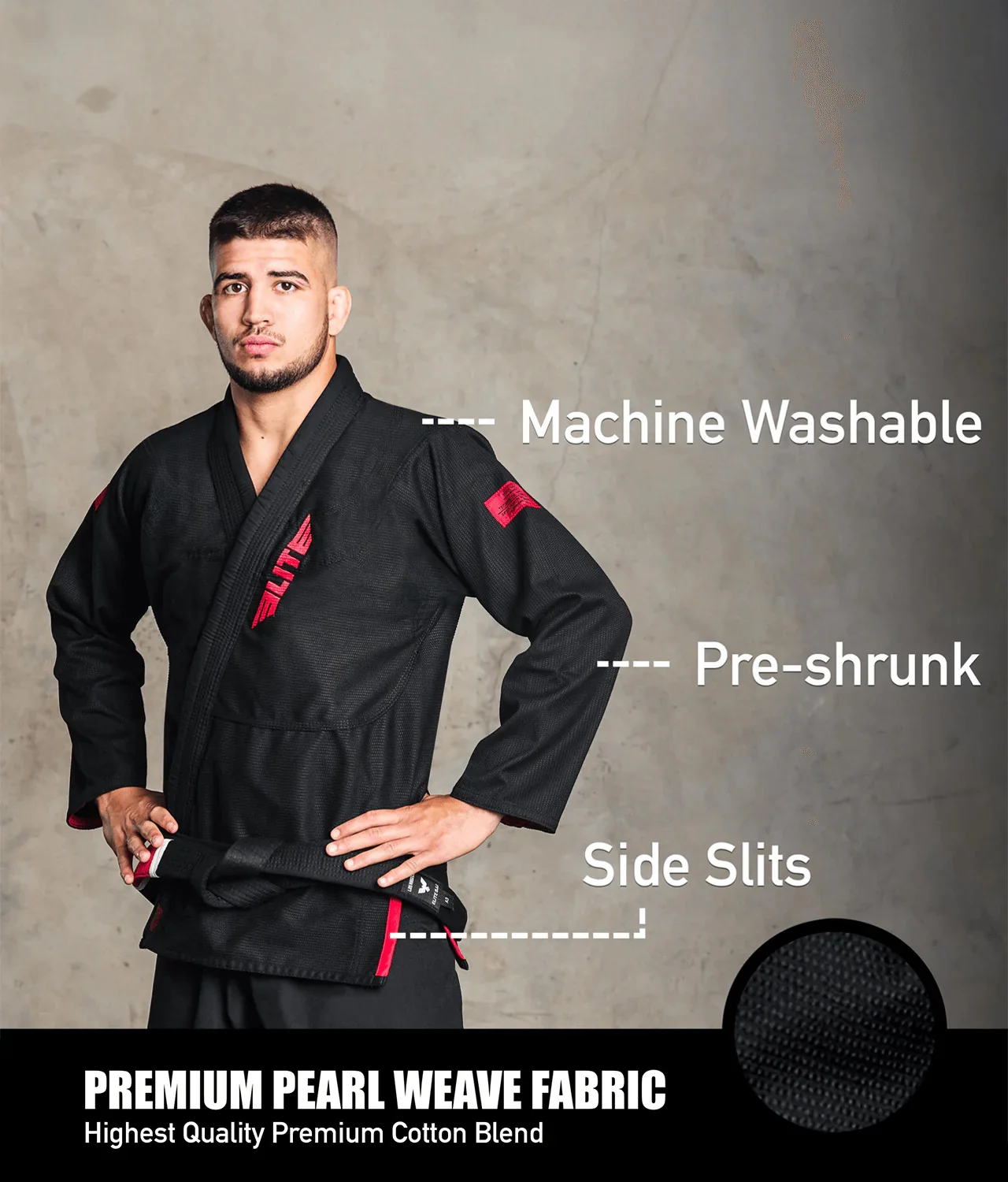 Core White/Black/Blue Brazilian Jiu Jitsu Mens BJJ Gi - (Pack of 3) - Image 2