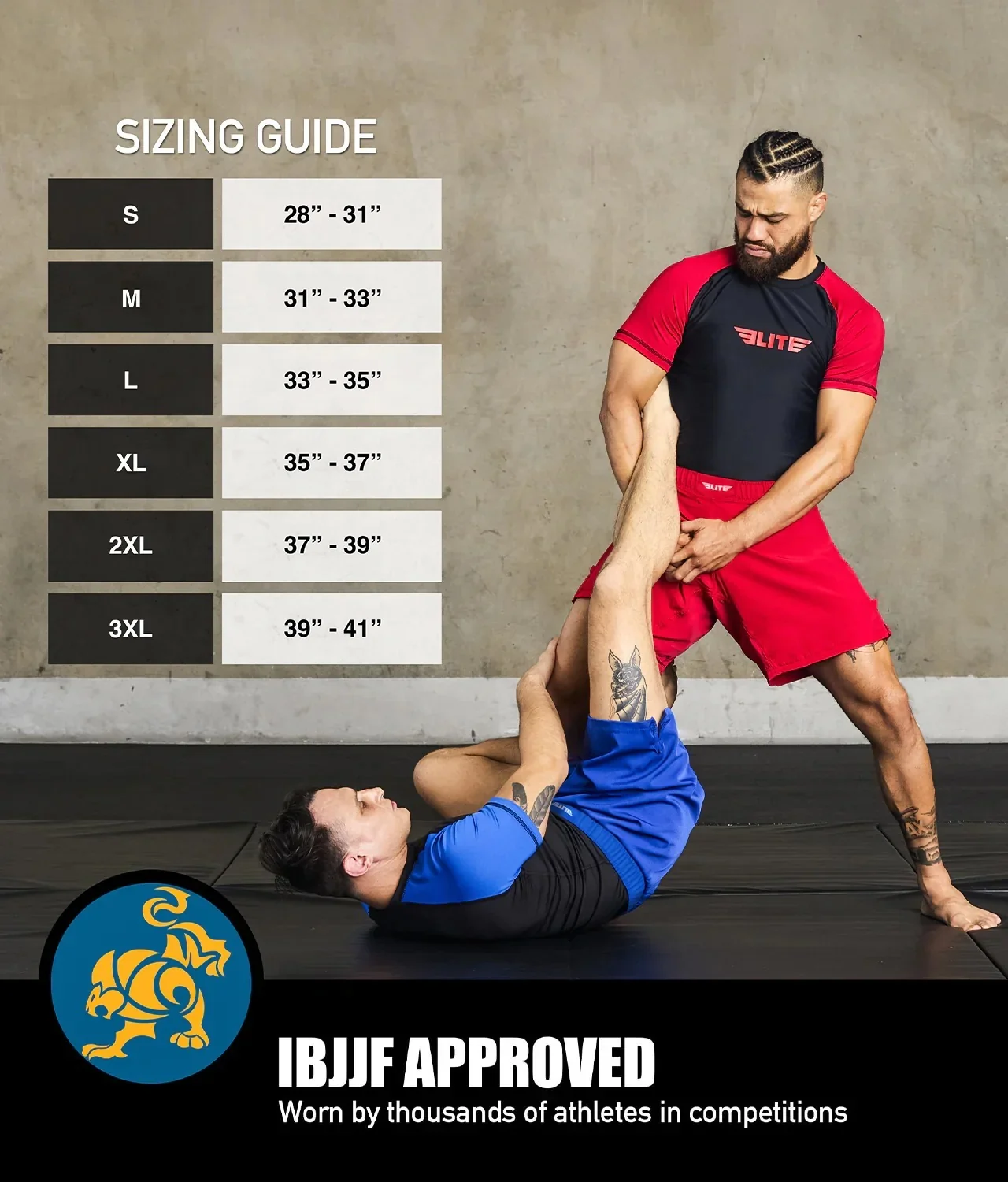 Black Jack Red No Gi Mens BJJ Shorts - Image 3