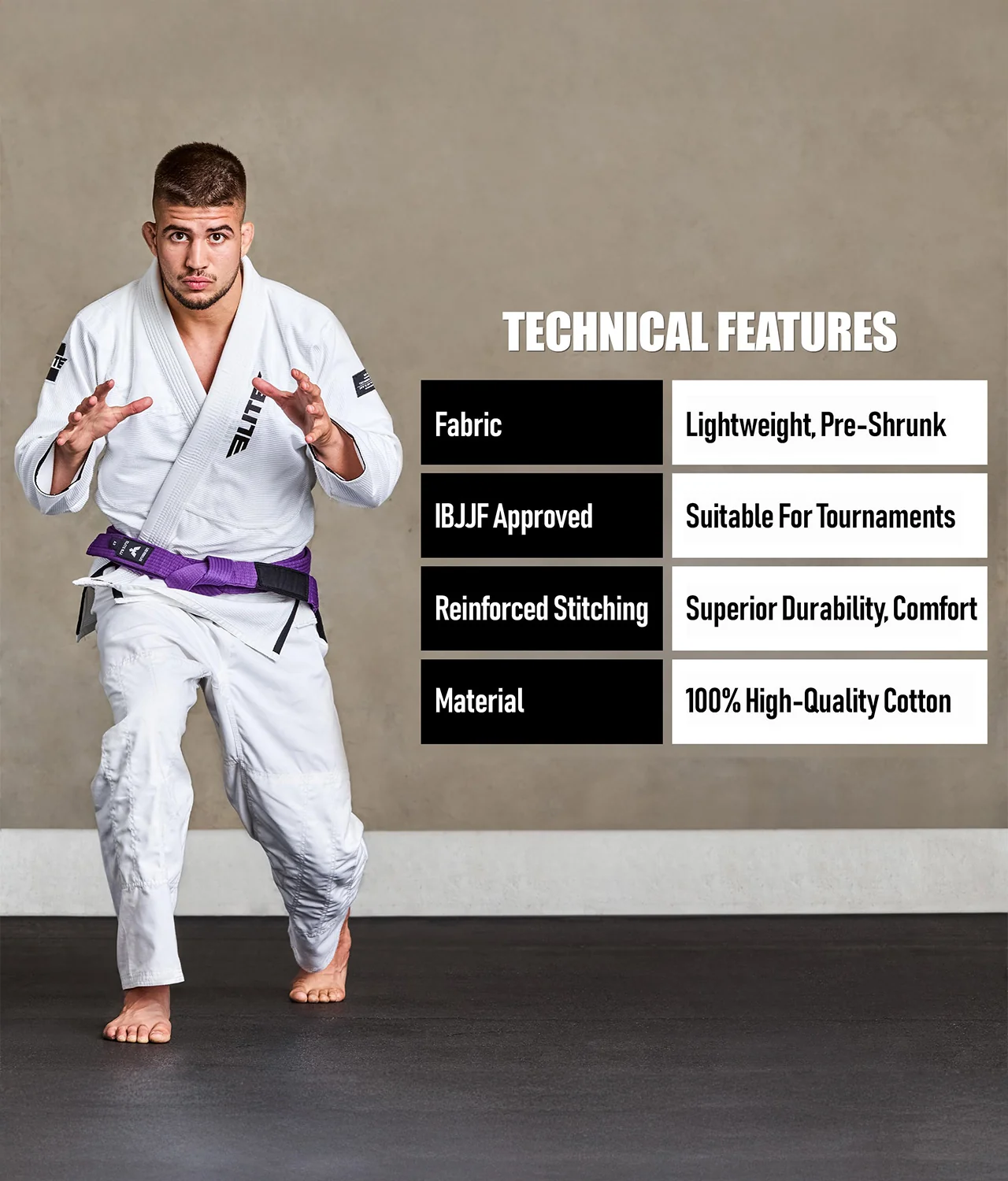 Brazilian Jiu Jitsu Adults BJJ Purple Belt - Image 4