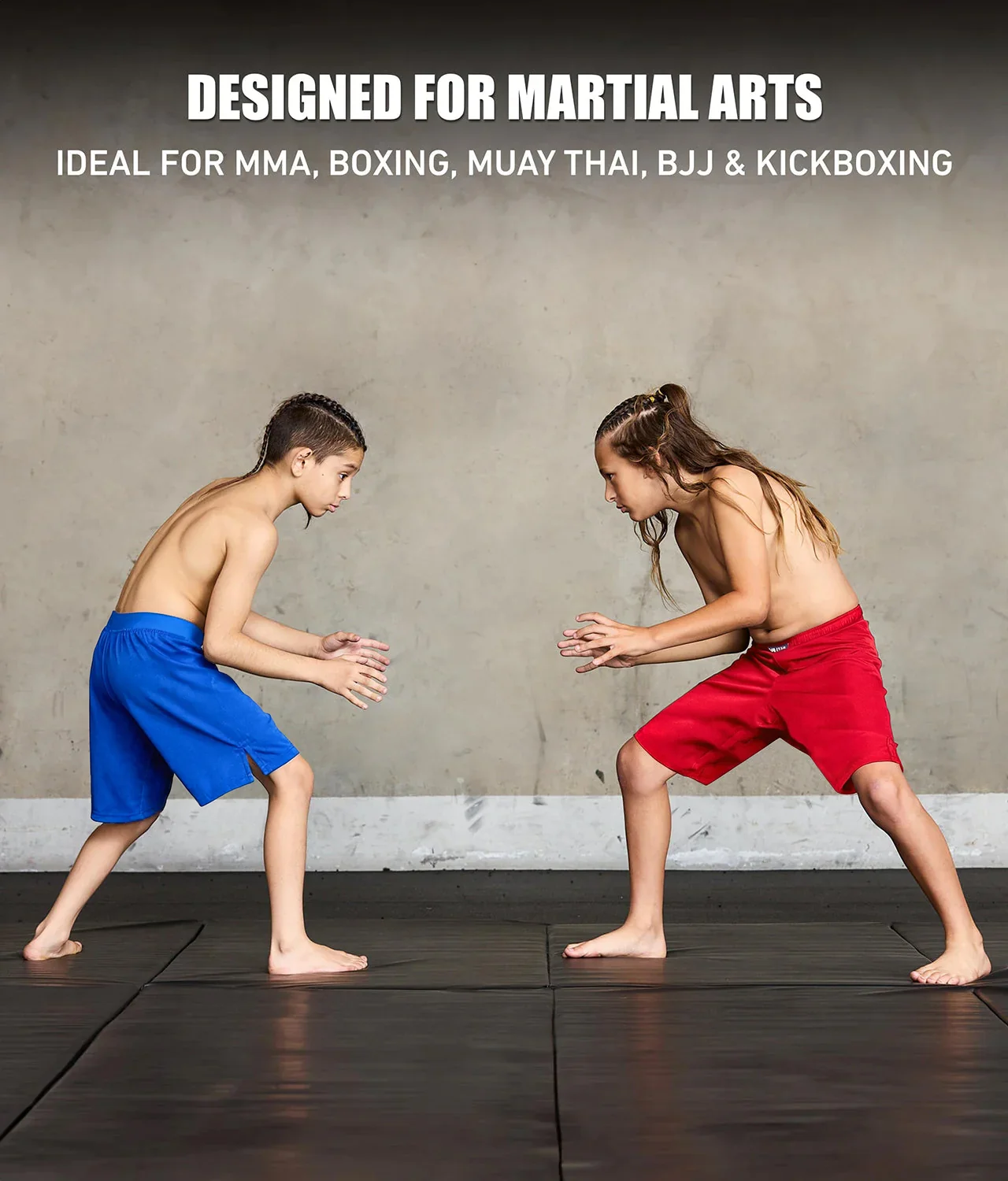Black Jack Red No-Gi Kids BJJ Shorts - Image 6
