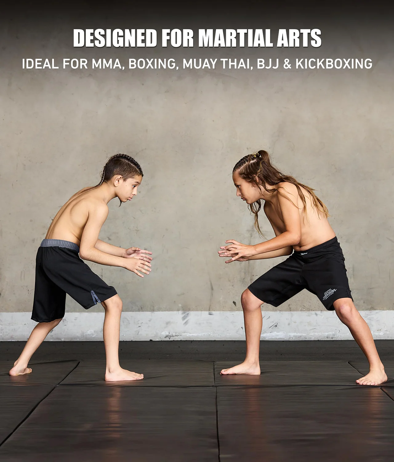 Black Jack Gray No-Gi Kids BJJ Shorts - Image 6
