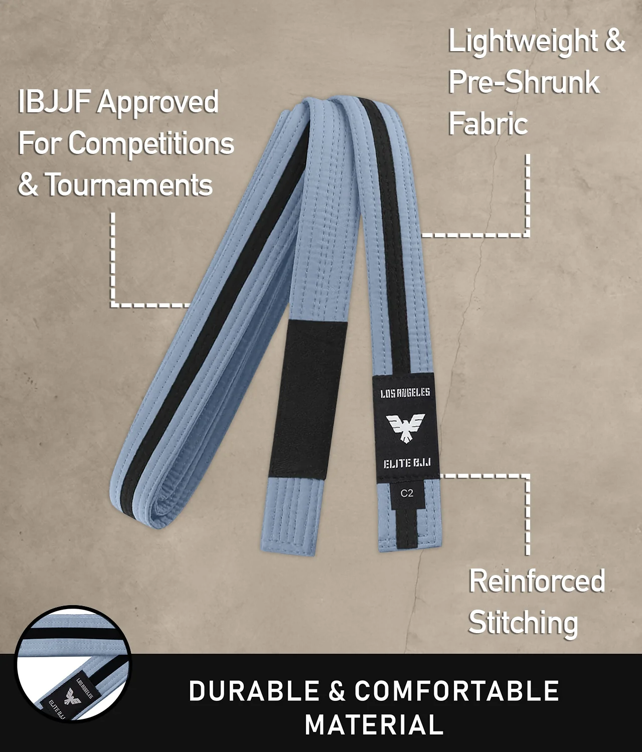 Brazilian Jiu Jitsu Kids BJJ Gray/Black Belt - Image 5