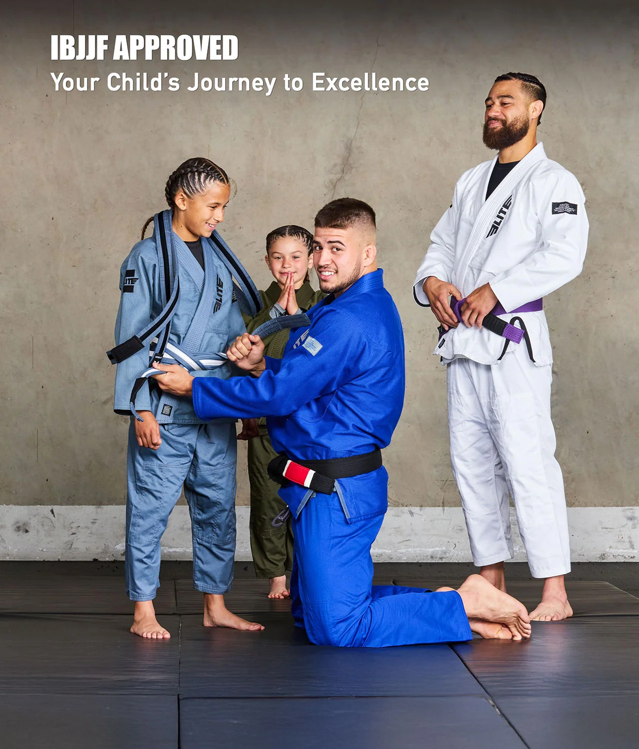 Brazilian Jiu Jitsu Kids BJJ Gray/White Belt - Image 6