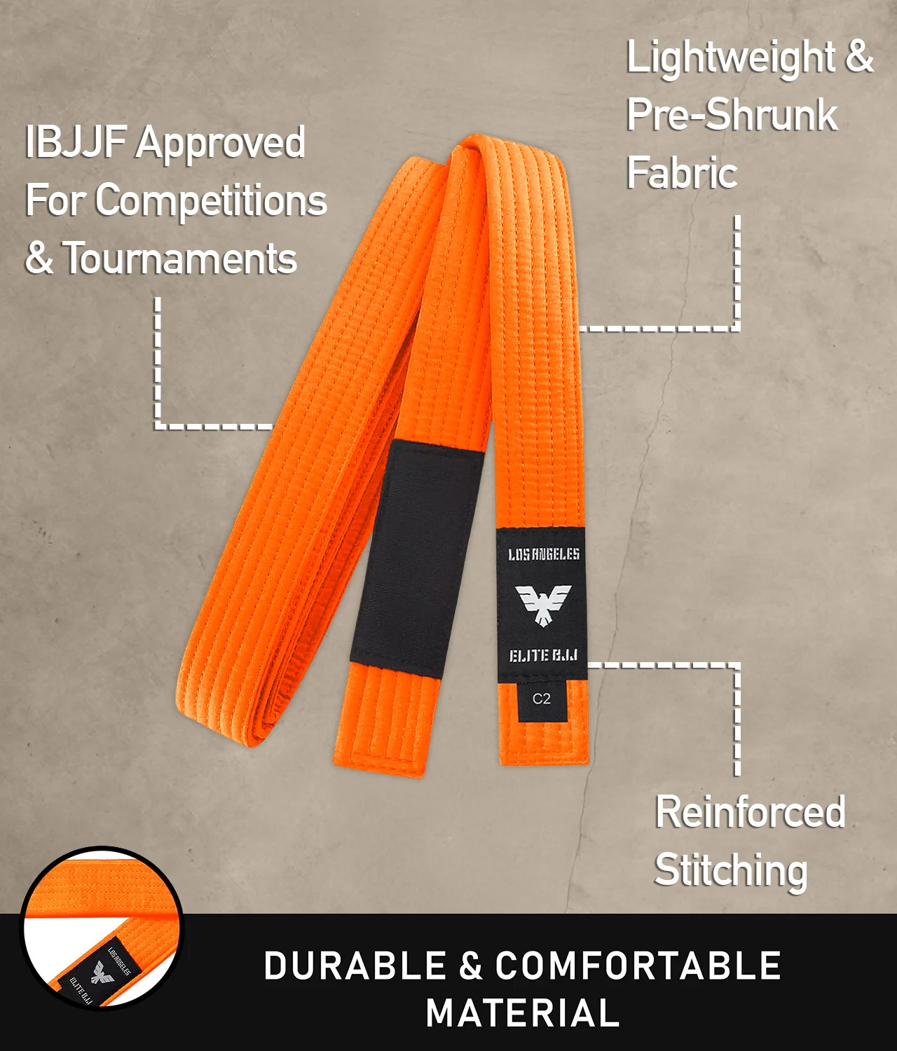 Brazilian Jiu Jitsu Kids BJJ Orange Belt - Image 5