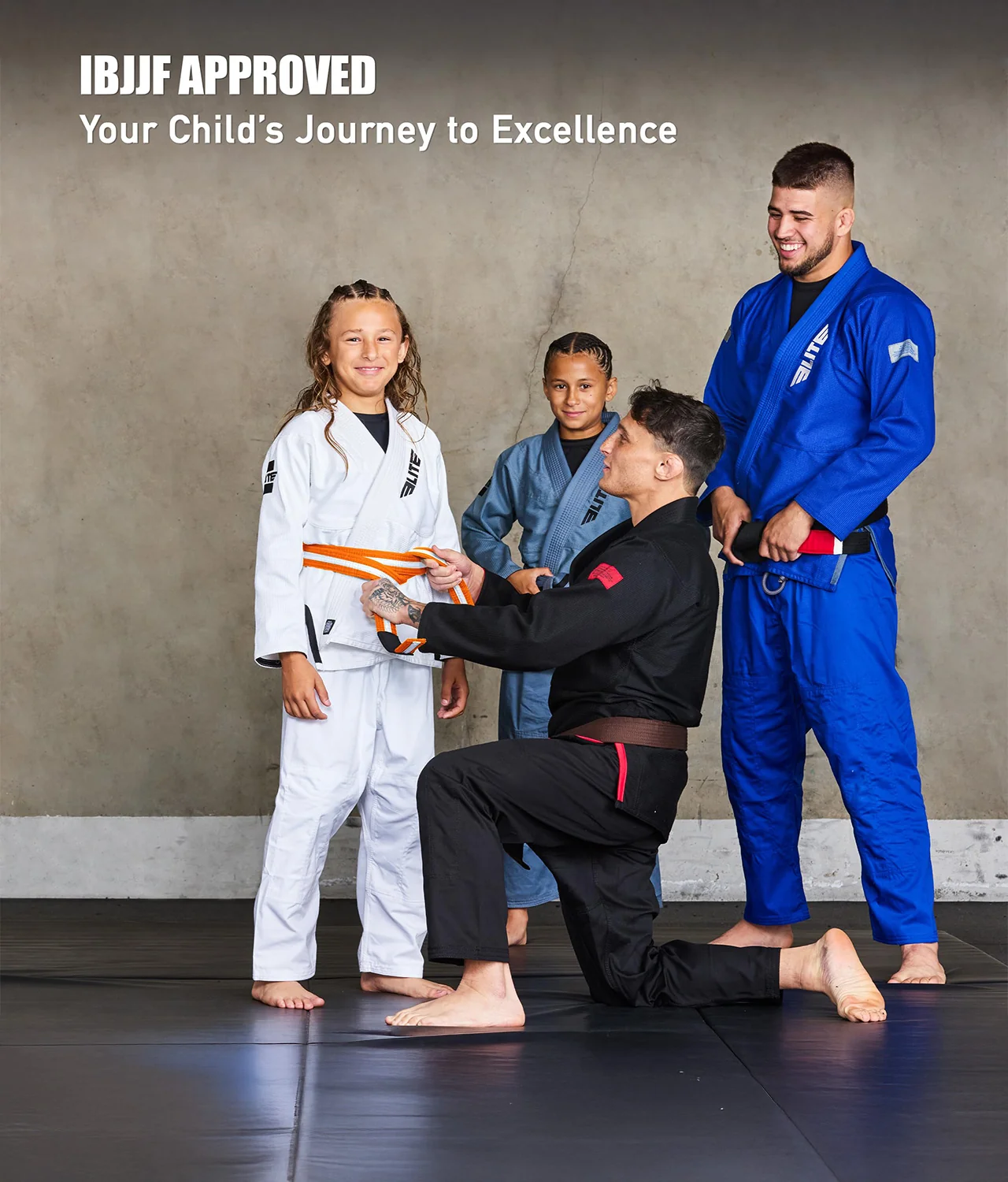 Brazilian Jiu Jitsu Kids BJJ Orange/White Belt - Image 6