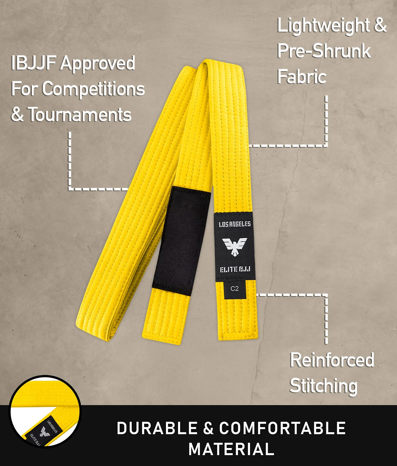Brazilian Jiu Jitsu Kids BJJ Yellow Belt - Image 5