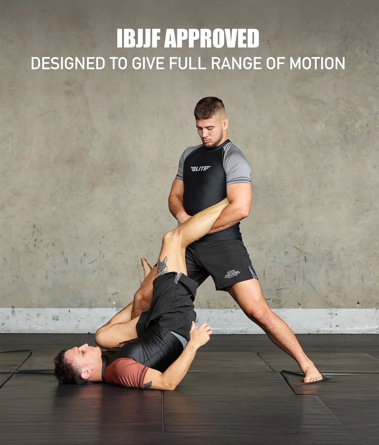 Standard Gray Short Sleeve No-Gi Mens BJJ Rash Guard - Image 6