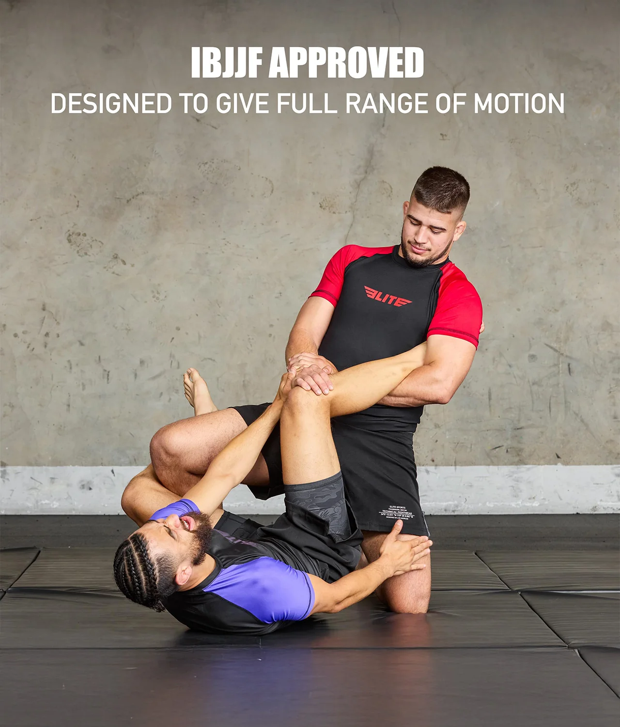 Standard Red Short Sleeve No-Gi Mens BJJ Rash Guard - Image 6