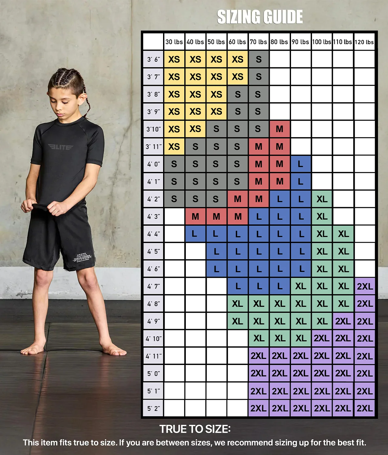 Standard Black Short Sleeve No-Gi Kids BJJ Rash Guard - Image 3