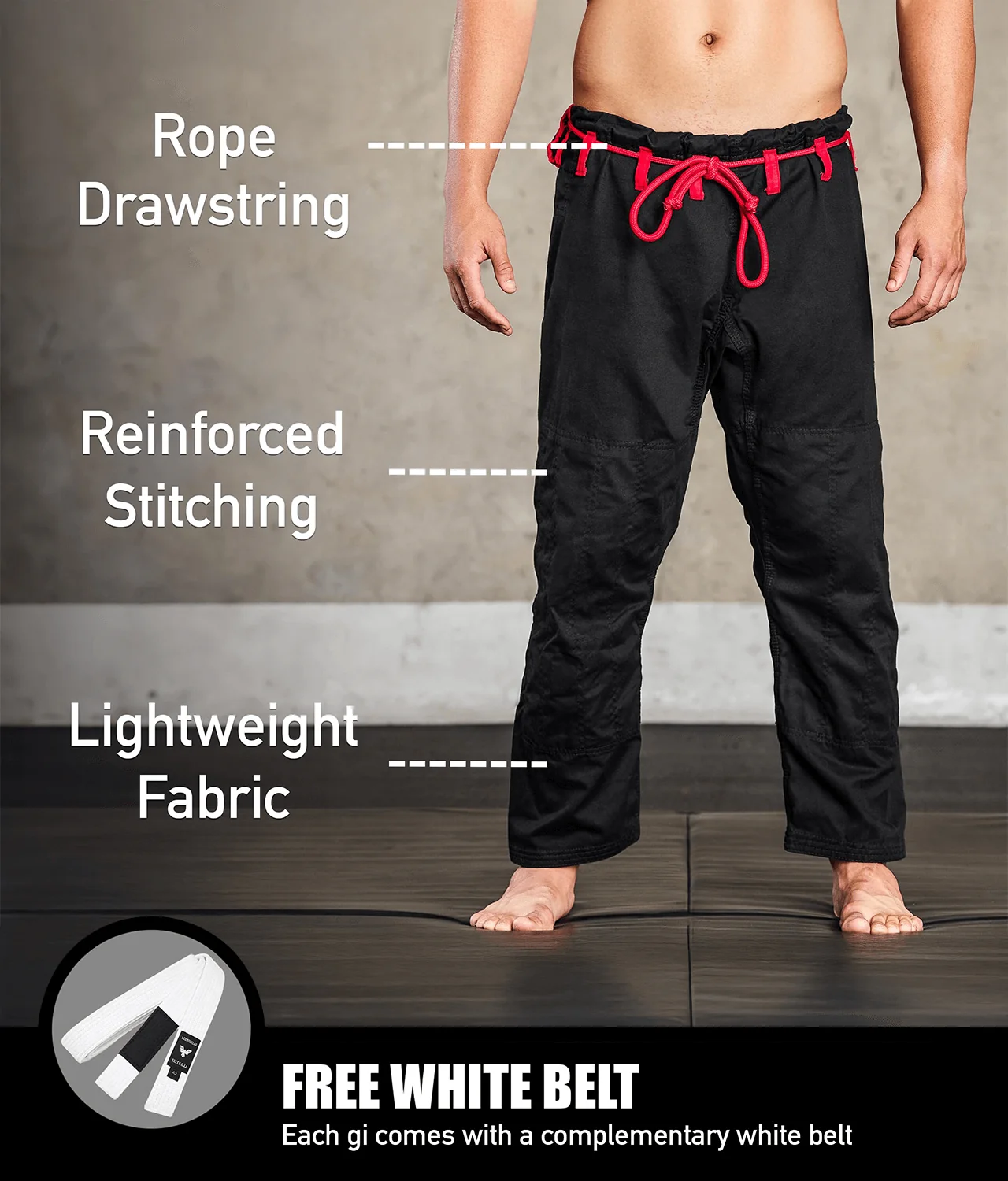 Core Black Brazilian Jiu Jitsu Mens BJJ Gi - Image 4