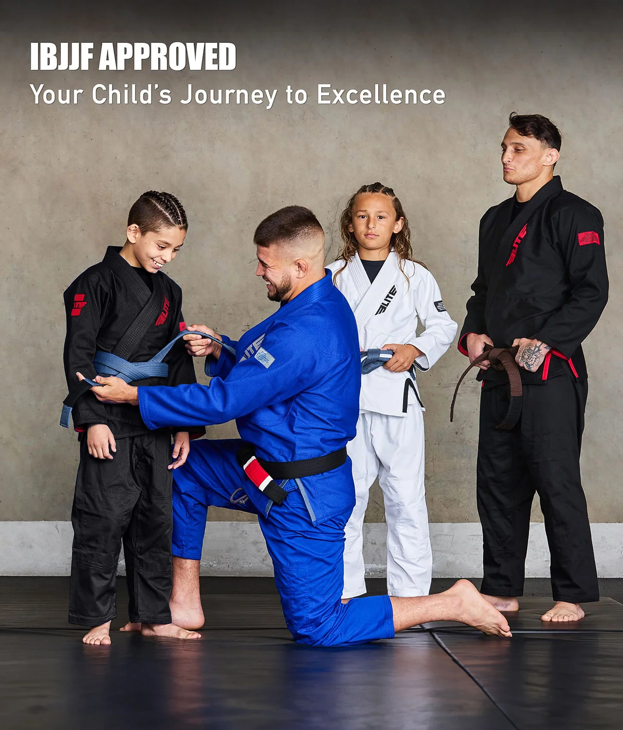 Core Black Brazilian Jiu Jitsu Kids BJJ Gi - Image 6