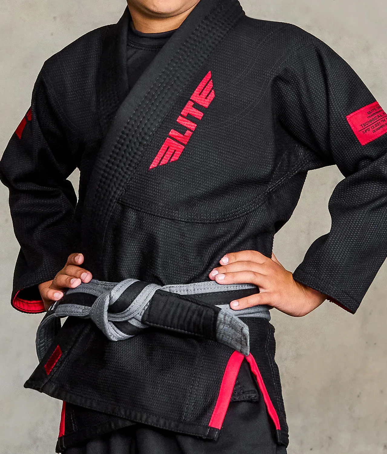 Core Black Brazilian Jiu Jitsu Kids BJJ Gi - Image 8