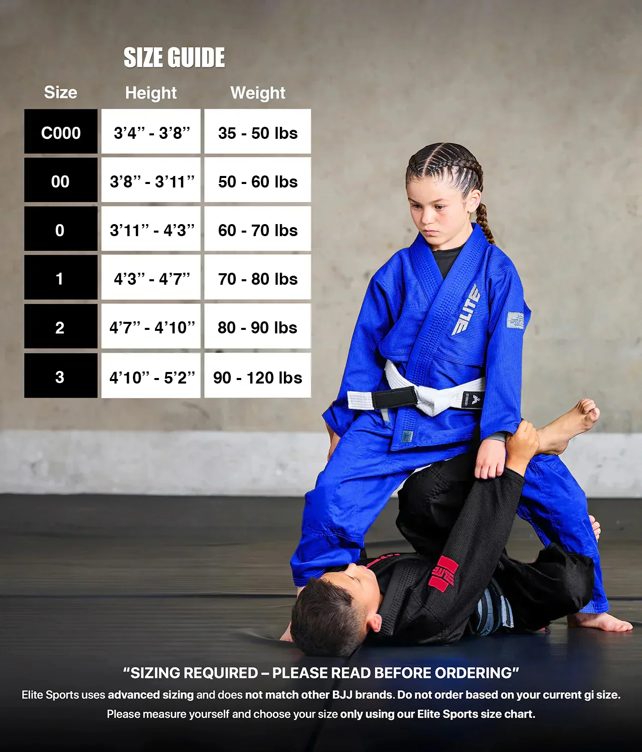 Core Blue Brazilian Jiu Jitsu Kids BJJ Gi - Image 3