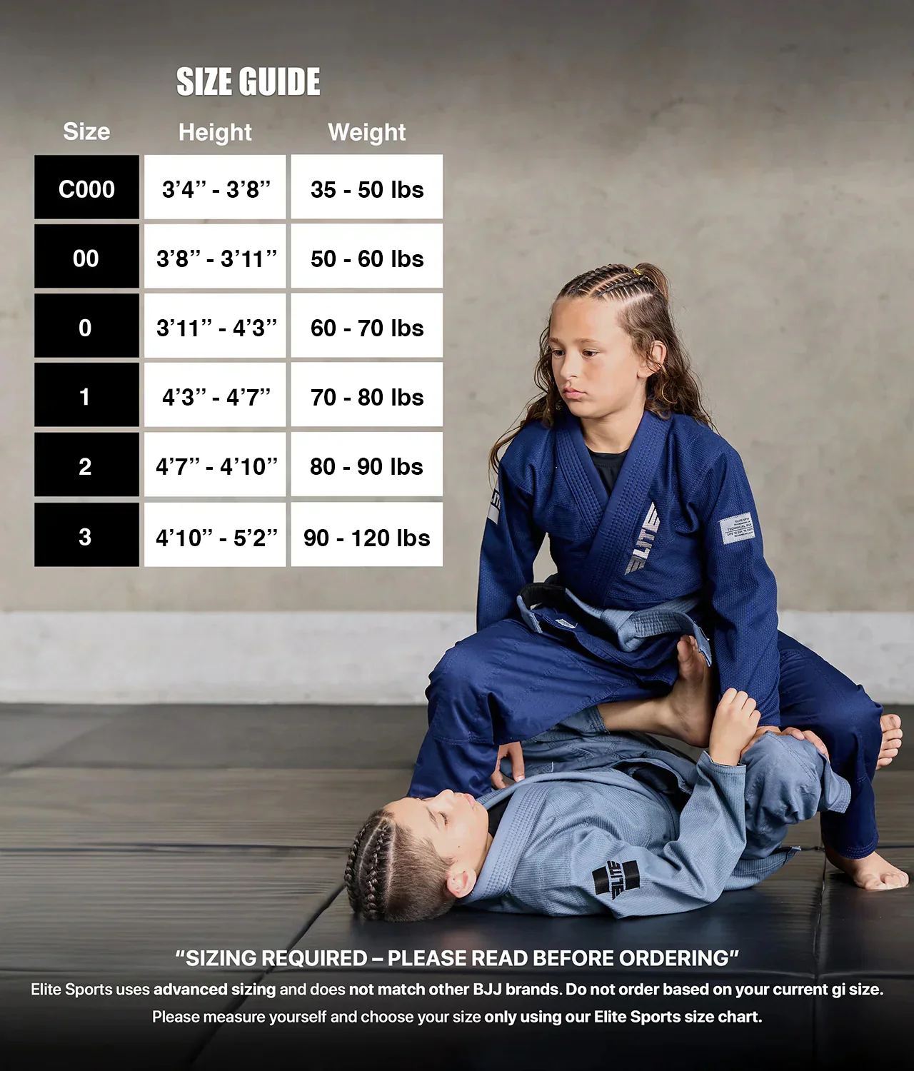 Core Navy Brazilian Jiu Jitsu Kids BJJ Gi - Image 3