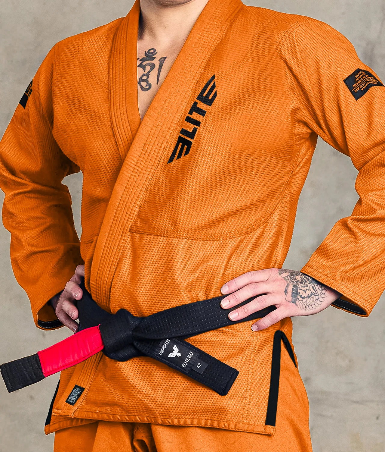 Core Orange Brazilian Jiu Jitsu Mens BJJ Gi - Image 8