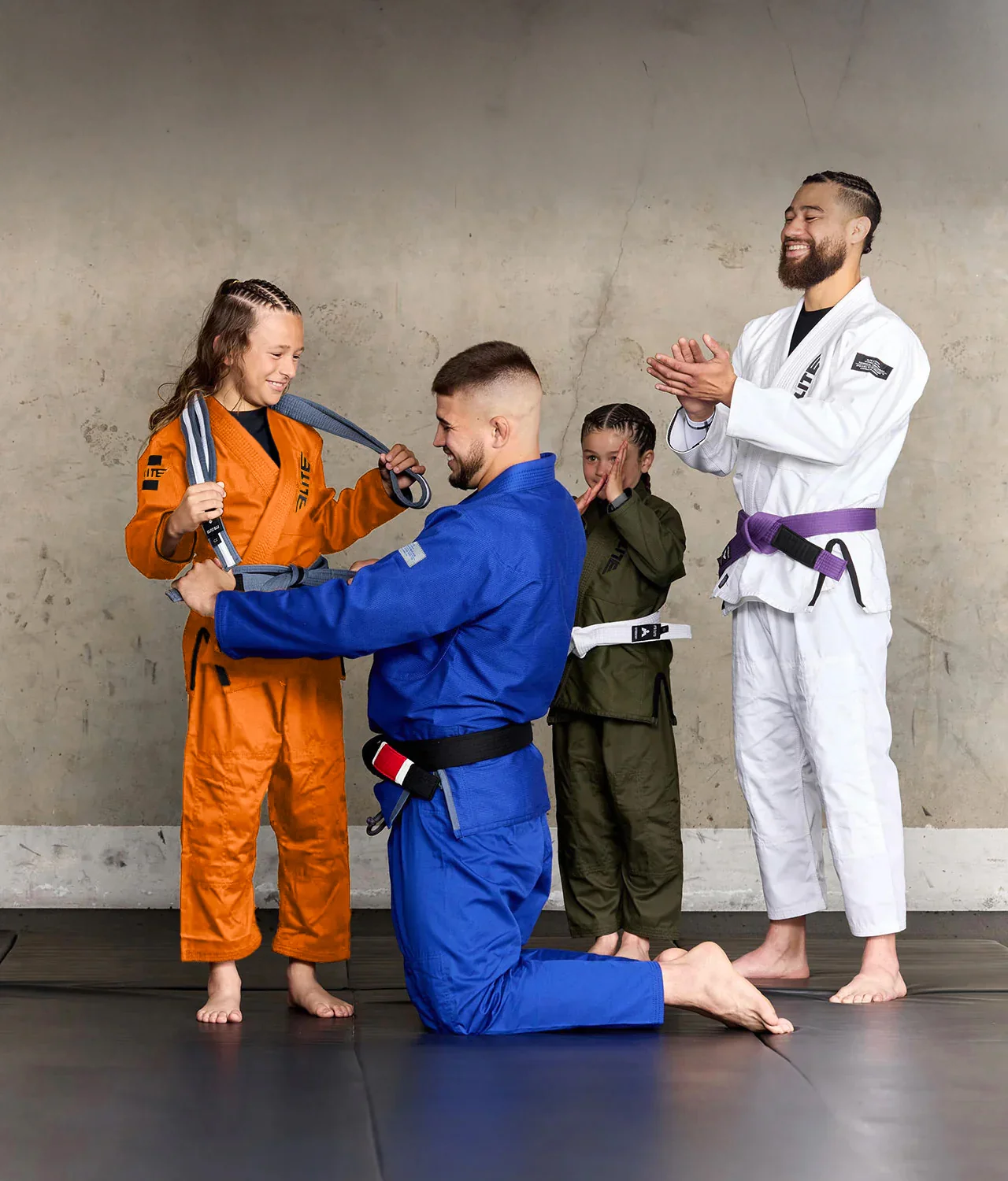 Core Orange Brazilian Jiu Jitsu Kids BJJ Gi - Image 6