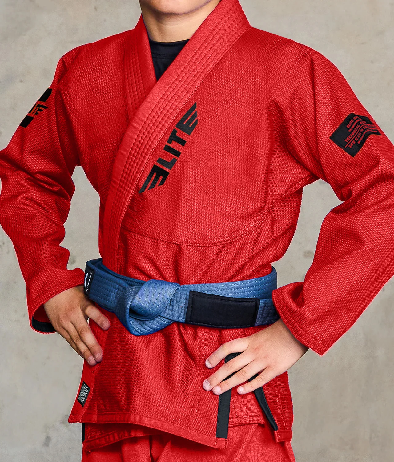Core Red Brazilian Jiu Jitsu Kids BJJ Gi - Image 8