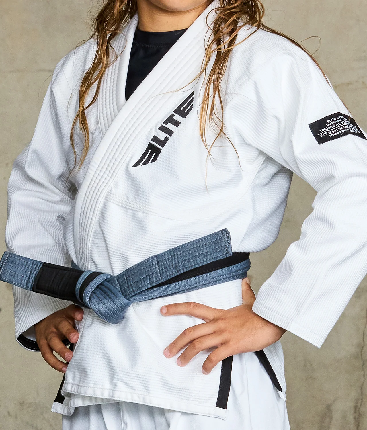 Core White Brazilian Jiu Jitsu Kids BJJ Gi - Image 8