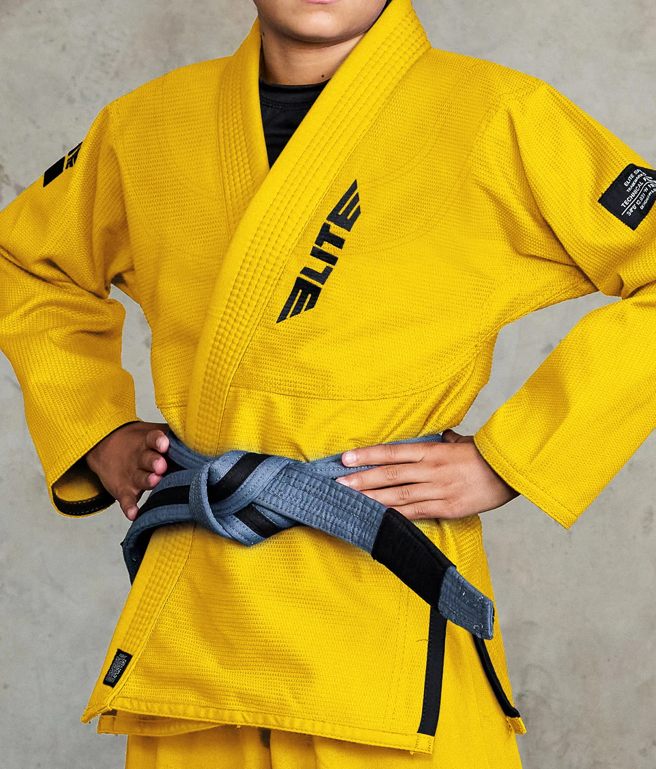 Core Yellow Brazilian Jiu Jitsu Kids BJJ Gi - Image 8