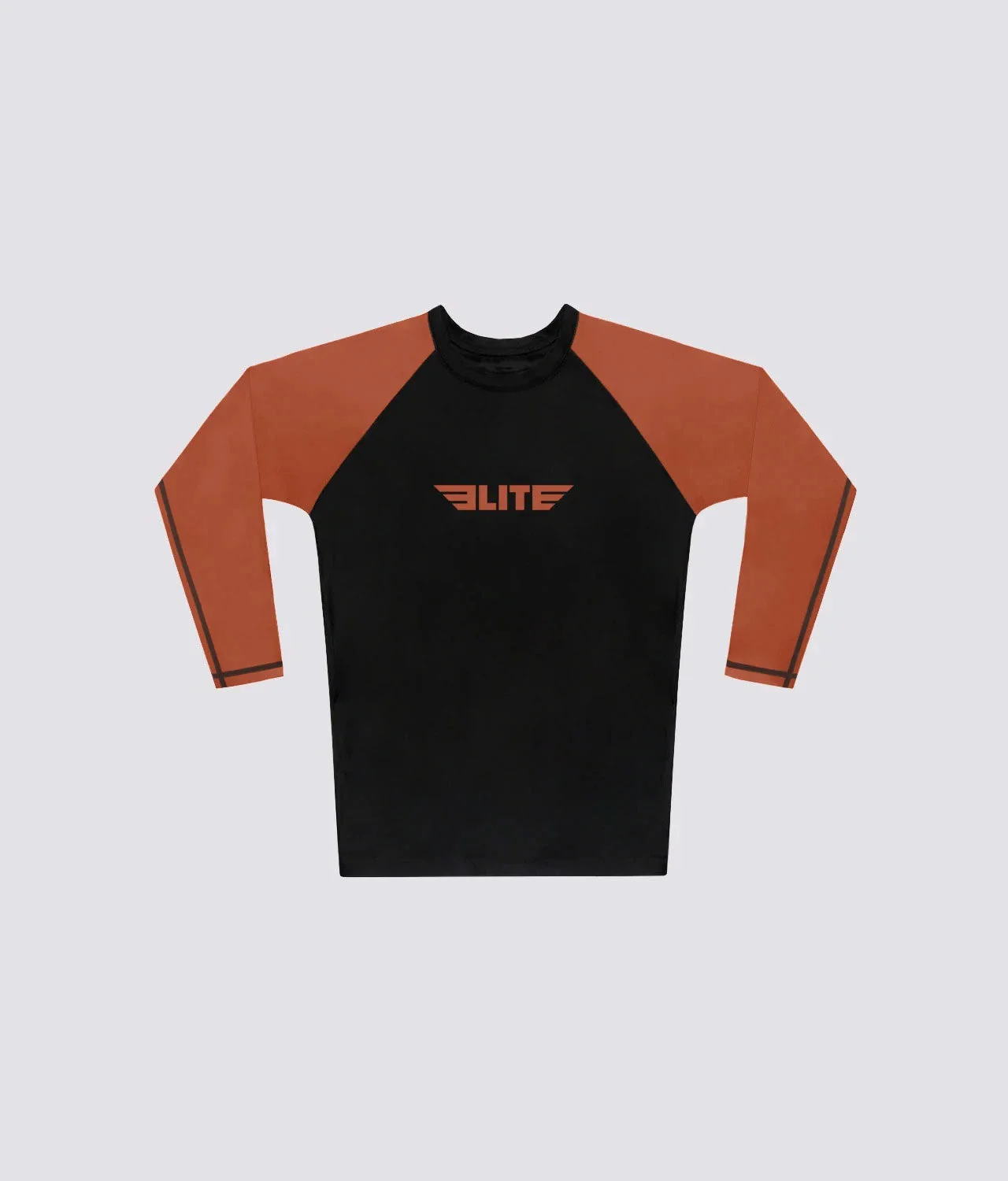 Standard Brown Long Sleeve No-Gi Womens BJJ Rash Guard - Image 5